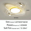 LED Ceiling Lamp Modern Nordic Moon Design Remote Control Light Fixture Ljojo