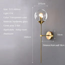 Nordic Glass Ball Wall Lamps by Ljojo - Modern Simple Lighting for Living Room and Bedroom