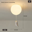 Polar Bear Glass Ball LED Pendant Lights for Living Room Home Decoration by Ljojo