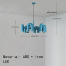 Ljojo Nordic Minimalist U-shaped Iron Chandelier Art Pendant Lamp LED Lighting