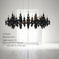 Ljojo Luxury Metal Chandelier Pendant Lamp, Modern Art Deco Ceiling Light Fixture