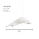 Italian Wabi Sabi Style Resin Pendant Light with Light Bulb by Ljojo - Designer Homestay Hotel Interior