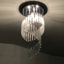 Ljojo Crystal Glass Chandelier - Stunning Light Luxury E14 Chandelier for Dining Room and Bedroom