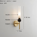 Ljojo Marble Ball Wall Lights 3000K Acrylic Lampshade G9 Bulb