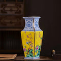 Ljojo™ Gold Painted Enamel Porcelain Vase - Home Office Decor Craft Item