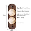 Designer Marble Wall Lamp Retro Creative Living Room Bedside Aisle Lamp by Ljojo