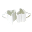 Ljojo Lover Thermal Cup Set, Fine Bone  Espresso Heart Shaped Mug