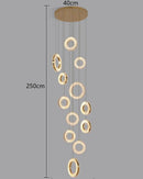 Ljojo LED Crystal Chandelier Ceiling Lamp for Modern Indoor Living Room Lighting