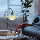 Ljojo LED Glass Table Light Bauhaus Style 3-Layer Lampshade for Study and Bedroom