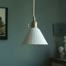 Ceramic Pendant Light Translucent White Retro Chinese Style for Restaurant & Bar by Ljojo
