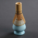 Ljojo Matcha Whisk Holder Stand & Bowl Set - Japanese Style Tea Ceremony Accessories