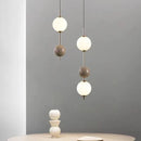 LED Pendant Light White Glass Ball Hanging Lamp 4000K for Dining Room Kitchen by Ljojo
