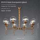 Nordic Glass Ball LED Pendant Light Chandelier - Ljojo Luminaires for Home Decor