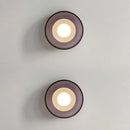 Bowl Shaped Loft LED Wall Lamp Clear Gray Glass Sconce for Bedroom Dining Room by Ljojo