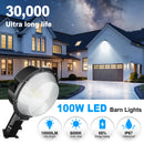 Ljojo™ LED Barn Light: 110W Dusk to Dawn Outdoor Area Lights, 10000LM, Photocell Sensor