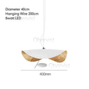 Ljojo Lotus Leaf Art LED Pendant Chandelier for Living Room & Bedroom
