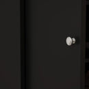 Ljojo™ 8-Tier Tall Shoe Storage Cabinet with Wheels and 2 Doors, Wood Shoe Rack