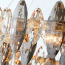 Ljojo Luxury Crystal Chandelier with LED Lighting for Living Room Décor