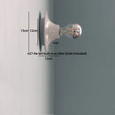 Ljojo LED Wall Light Mirror White Iron Bedside Wall Lamp