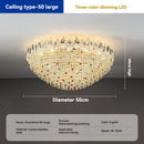 French Crystal Chandelier for Modern Living Room by Ljojo - High-End Creamy Style Lighting