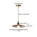 Ljojo Luxury Ceramic LED Pendant Lamp in Antique Brass Iron Finish