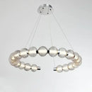 Nordic Ring Glass Chandelier Black Modern Living Room Pendant Lamp Ljojo