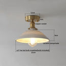 Ljojo LED Ceiling Light: Modern Style, Copper Ceramic, Indoor Home Lighting