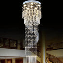 Ljojo Luxury Crystal Spiral Chandelier for Long Staircase - Modern Crystal Hanging Fixture