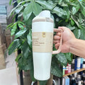 Ljojo 40oz Stainless Steel Vacuum Flask Sport Travel Mug with Handle