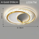 Ljojo LED Round Gold Ceiling Light - Modern Luxe Nordic Style