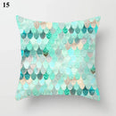Ljojo Mint Green Blue Geometric Cushion Cover Modern Home Decor