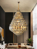 Ljojo Luxury Crystal Pendant Light - Grand Chandelier for Villa, Hotel, Restaurant