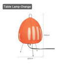 Ljojo Wabi-sabi LED Table Lamp: Tripod Rice Paper Pomelo Art Chandelier for Living Room