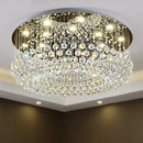 Ljojo Luxury LED Crystal Chandelier for Living Dining Bedroom Lobby - Round Modern Design