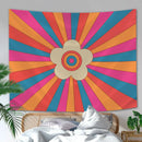 Boho Sun Moon Phase Rainbow Tapestry by Ljojo - Bedroom Decor Bedspread