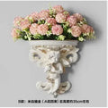 Ljojo™ Music Angel Resin Vase Wall Sticker Ornaments for Home Livingroom Wall Decoration