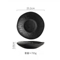 Ljojo Matte Striped Ceramic Deep Plate Set - Creative Tableware for Restaurants