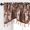 Ljojo Luxury Jacquard Weave Valance Curtain for Home Decoration