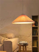Wabi-sabi Cloth Restaurant LED Pendant Light Modern Art Chandelier Lamp for Home Decor by Ljojo