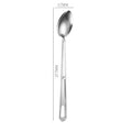 Ljojo Long Handle Soup Spoon Ladle Colander Tableware Kitchen Utensils