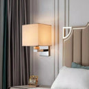Ljojo Minimalist Fabric LED Wall Lamp for Bedroom and Living Room