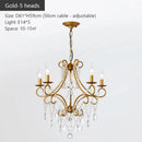 Iron Crystal Chandelier Luxury Boutique Modern Country Style for Living Room by Ljojo
