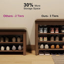Ljojo™ Adjustable Height Shoe Bench with Leather Cushion