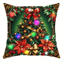 Ljojo LED Light Luminous Pillowcase - Christmas Party Home Decor, Santa Claus Snowman Gift Box Pattern