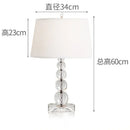 Crystal Glass Ball Table Lamp Modern Bubble Light Reading Bedroom Art - Ljojo