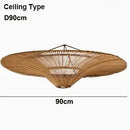 Japanese Wabi-sabi Rattan Pendant Light Chandelier for Home Decor by Ljojo