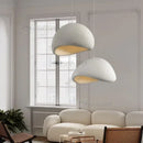 Wabi Sabi Fabric Pendant Light Chandelier E27 Nordic Hanging Lamp for Home Decor by Ljojo