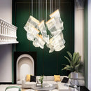 Ljojo Modern Acrylic Led Chandelier | Living Dining Room Pendant Light for Home Decor Lighting