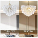 Ljojo Vintage Glass Pendant Light Luxury French Creative Designer Villa Living Room Hanging Lamp