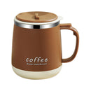 Ljojo 480ml Stainless Steel Insulated Thermos Coffee Cup Large Capacity Mug